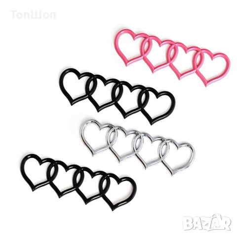 Емблема за Audi / Ауди четири сърца - 4 Модела, снимка 2 - Аксесоари и консумативи - 36514370