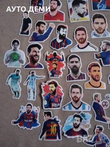 Цветни гланцирани самозалепващи стикери Лио Меси Lionel Messi - различни модели, снимка 4 - Аксесоари и консумативи - 40449347