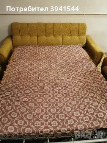 Холна гарнитура с разгъваем диван! , снимка 3 - Дивани и мека мебел - 53934980