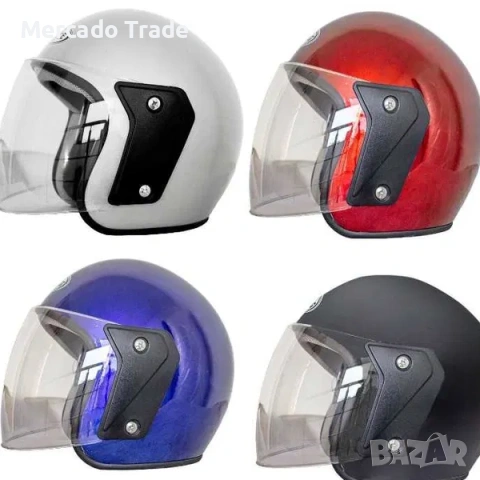 Каска за мотор Mercado Trade, Шлeм, Универсална,2415, Различни цветове