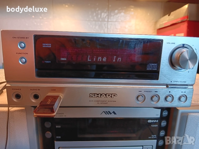 SHARP XL-HF200P аудио система с флашка, снимка 2 - Аудиосистеми - 52935336