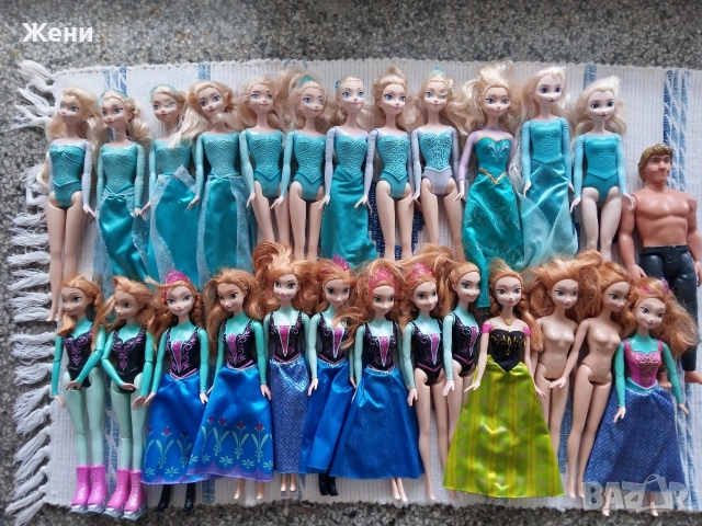 Оригинални Mattel Disney принцеси Дисни Барби Frozen Ана Елза Ариел Снежанка Рапиунцел Моана Бел, снимка 5 - Кукли - 52903317