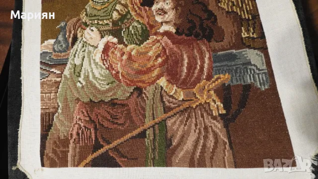 Гоблен – Рембранд И Саския, снимка 4 - Гоблени - 48804192