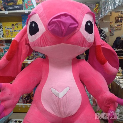 Стич,розов,150см, 120см,100см, снимка 3 - Плюшени играчки - 44383514