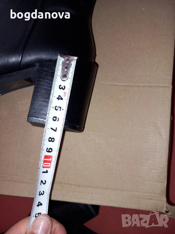 Нови елегантни боти на ток от естествена кожа, снимка 5 - Дамски боти - 53993588