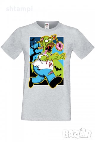 Мъжка тениска The Simpsons Homer Simpson 01,Halloween,Хелоуин,Празник,Забавление,Изненада,Обичаи,, снимка 5 - Тениски - 38136354