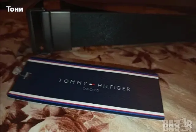 TOMMY HILFIGER Оригинал Нов Двулицев Дамски Колан Естествена Кожа 105см. , снимка 13 - Колани - 48970519