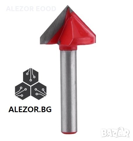 Фрезер За Гипсокартон 90 Градуса Конус, Захват 6 Мм, Дълбочина Фрезоване До 20мм, 20200031, снимка 2 - Други инструменти - 30007481