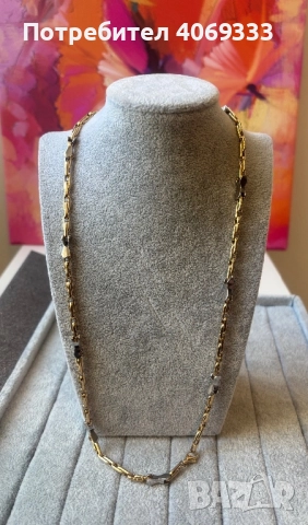 Златен синджир 24.64гр 14к 60см, снимка 4 - Колиета, медальони, синджири - 52930065