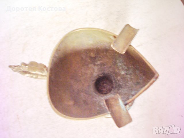 Стар бронзов пепелник 5, снимка 4 - Антикварни и старинни предмети - 31571321