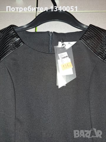 Черна елегантна рокля Elisabetta Franchi , снимка 3 - Рокли - 42850159