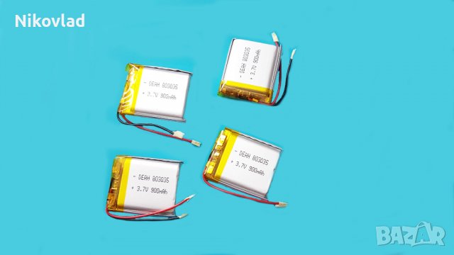 Батерия 3.7V 900mAh/ 803035/ Li-Ion, снимка 6 - Друга електроника - 40176692