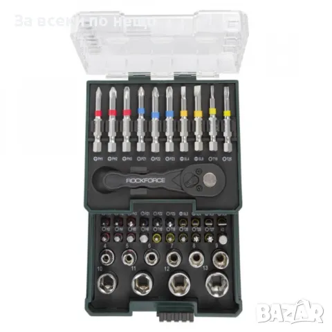 Мини гедоре 41 части 1/4'' RockForce, снимка 3 - Гедорета - 50367649