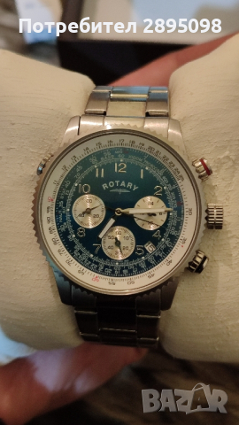 Швейцарски часовник Rotary 100 автентичен със сертификат , снимка 4 - Мъжки - 44519098