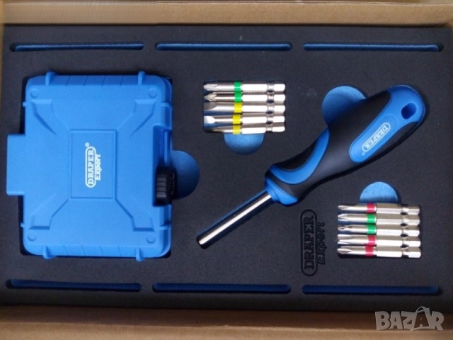 draper expert 40части отвертка къси дълги битове .Stanley Отвертка тресчотка c битове