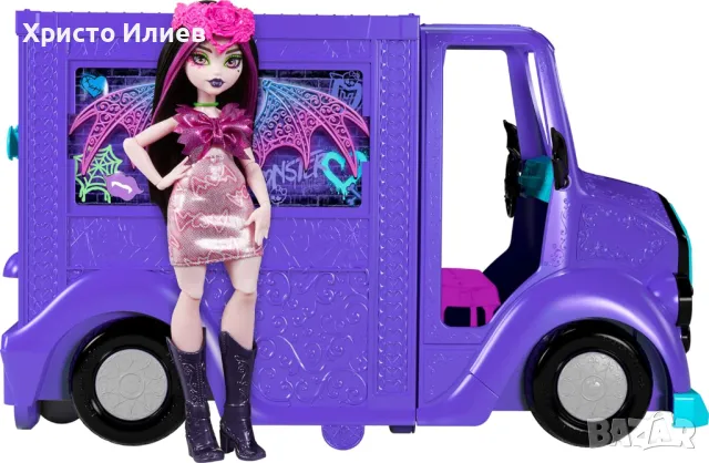 Monster High Кукла Draculaura Монстър Хай с камион и аксесоари