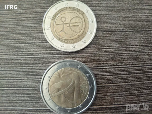 Възпоменателни монети от 2 евро, Франция, снимка 2 - Нумизматика и бонистика - 56021862