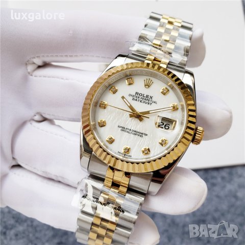 Дамски часовник Rolex Lady-Datejust Gold/White с автоматичен механизъм, снимка 2 - Дамски - 42744525