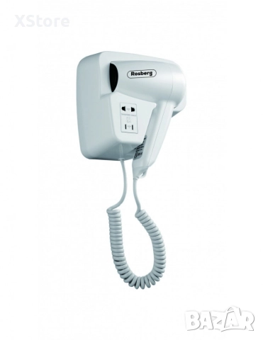 Стенен сешоар за хотели, 1300W, 2 скорости, с изход за самобръсначки, снимка 4 - Сешоари - 52593394