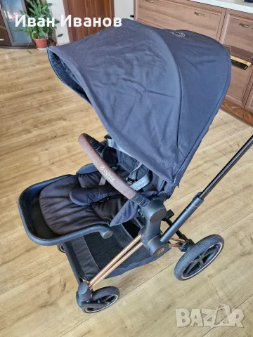 Бебешка количка Cybex Priam 4 + зимен чувал, снимка 9 - Детски колички - 55796583