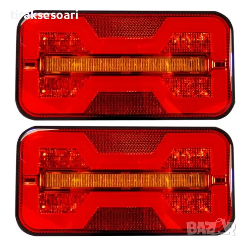 Комплект LED Стопове 18 см с динамичен мигач за ремарке бус каравана, снимка 7 - Аксесоари и консумативи - 48305208