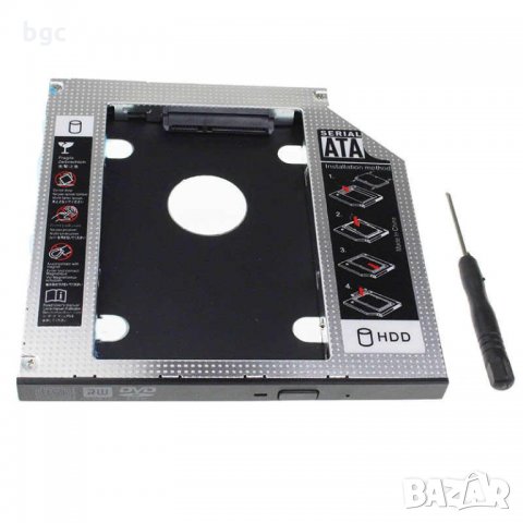 Адаптер за Втори Диск HDD SSD за Acer V3- E5- 471G 421 522 572 772 571G 572G 573G 773G 574G 575G P24, снимка 4 - Части за лаптопи - 32132049