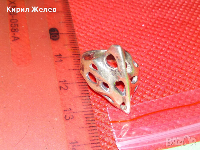 SEZGIN 925 МАРКОВ СЕЗГИН АЖУРЕН СРЕБЪРЕН ПРЪСТЕН СРЕБРО 925 РЪЧНА АРТ ИЗРАБОТКА 41830, снимка 8 - Пръстени - 44610384