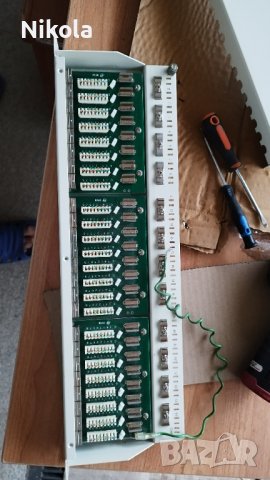 Пач панел за шкаф 19" FTP 24x порта, Cat.5, снимка 6 - Мрежови адаптери - 42187898