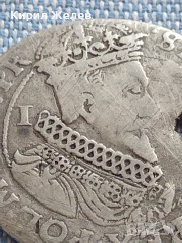 Сребърна монета 16 гроша 1623г. Сигизмунд трети Данциг 5184, снимка 5 - Нумизматика и бонистика - 42891117