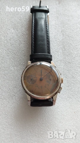 Мъжки колекционен часовник хронограф-Таванес 1940г./Tavannes chronograph watch/, снимка 2 - Мъжки - 50526314