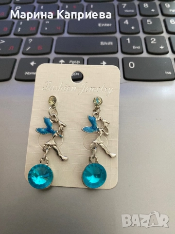 Обеци “Феи” /С-77/ . В наличност два цвята, снимка 2 - Обеци - 51551540