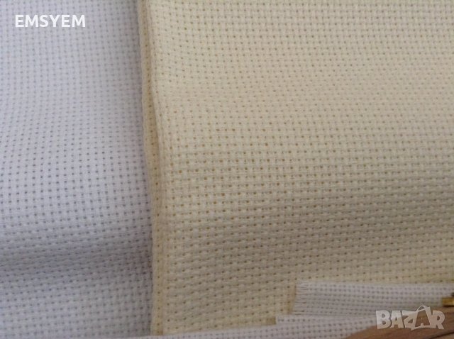 Панама червенa,бяла ,екрю,бежава, сива ,черна  за бродерия.гергефи, снимка 4 - Декорация за дома - 41711977