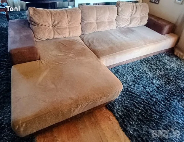 ъглов диван уникат kova style функция сън  няма забележки по тапицерия и т.н  перфектен вид!!!