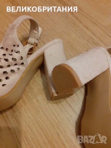 Чисто нови чехли от Xcess  на висок ток с платформа   1073, снимка 2 - Чехли - 40792023