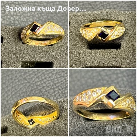 Златни пръстени 14 к 585 gold zlato zlatni prasteni prasten златен пръстен , снимка 10 - Пръстени - 38078562