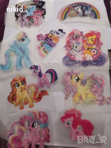 различни Малкото Пони My little Pony щампа термо апликация картинка за дреха блуза чанта, снимка 6 - Други - 28263177