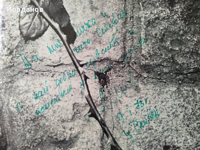 Автограф с послание от Лили Иванова върху грамофонните плочи от белият албум, снимка 2 - Грамофонни плочи - 37123921