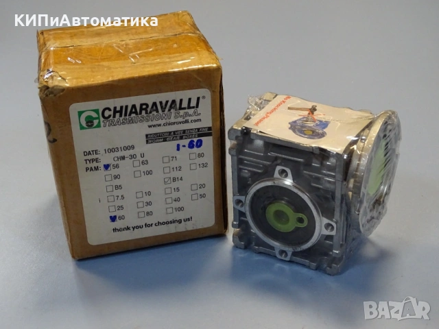 Червячен редуктор CHIARAVALLI CHM-30U worm reducer size-30 ratio-60