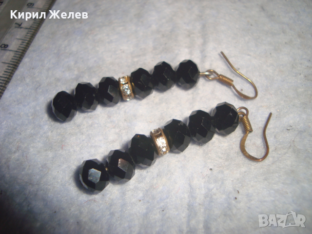 ЕФЕКТНИ КРИСТАЛНИ ФАСЕТИРАНИ ОБЕЦИ - СТИЛНО ВЕЧЕРНО АРТ БИЖУ 34453, снимка 4 - Обеци - 36466463