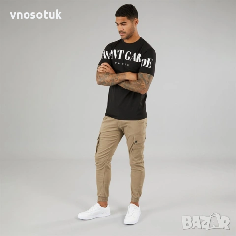 Черна мъжка тениска Criptic Avant Garde-номер XL, снимка 4 - Тениски - 53283394