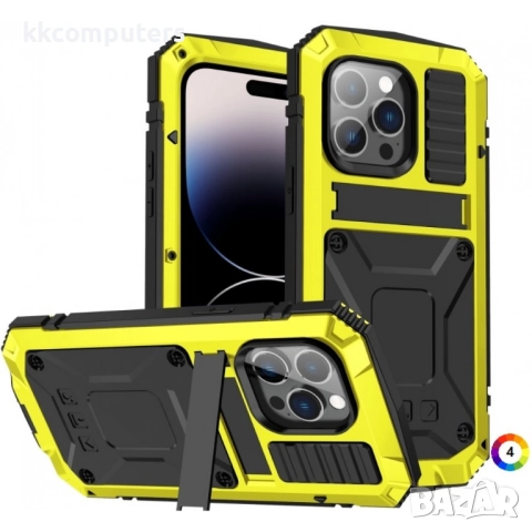 Apple iPhone 14 Pro Max R-JUST Удароустойчив/Водоустойчив Калъф и Протектор, снимка 4 - Калъфи, кейсове - 52704374