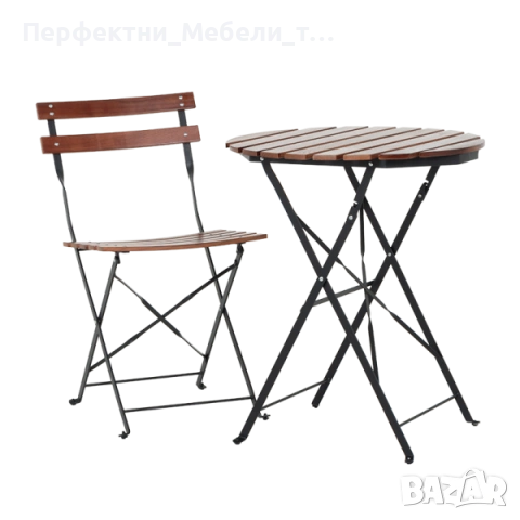 Сгъваем компактен модел маса за тясна тераса,балкон,градина,заведение,улично заведение/кафене, снимка 6 - Градински мебели, декорация  - 53286389