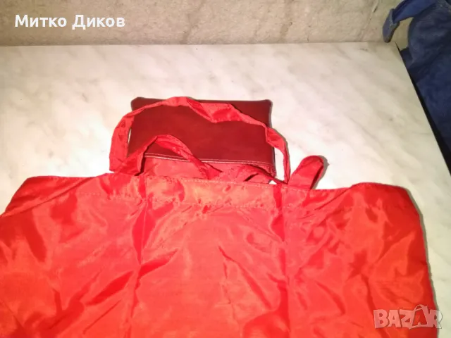 Сгъваема пазарска чанта от соца Техноекспорт 39х34см нова, снимка 5 - Чанти - 49964239