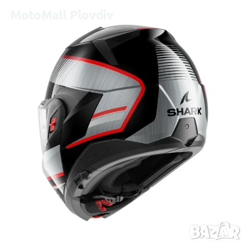 Каска Shark Oxo Sikter Black Chrome Silver, снимка 2 - Аксесоари и консумативи - 50582405