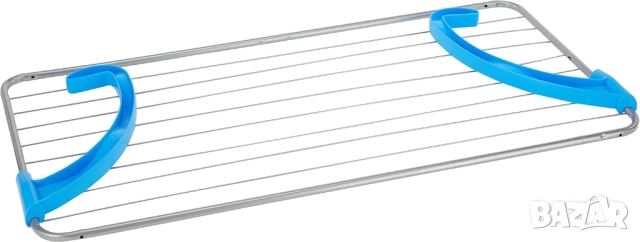 Компактен и Стабилен Балконски Сушилник- Casabriko Balcony Clothes Rack, 10м Площ, за Тераса!, снимка 2 - Сушилници - 52539600