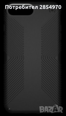 Speck Presidio Grip за iPhone 8 Plus 7 Plus, Удароустойчив калъф Black