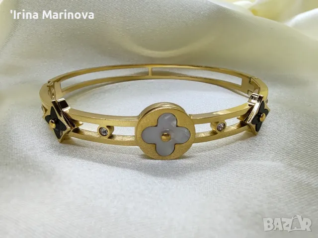 Гривна от медицинска стомана , снимка 2 - Гривни - 49909505