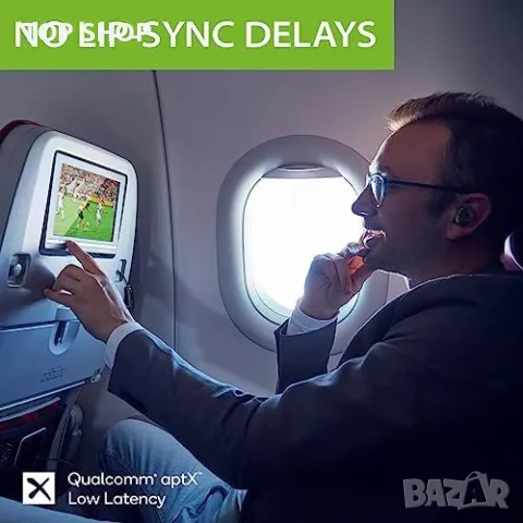 Нови Bluetooth адаптивни слушалки с адаптер и шумопотискащ микрофон, снимка 4 - Bluetooth слушалки - 49444809