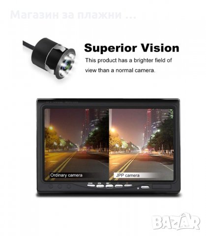 КАМЕРА ЗА ЗАДНО ВИЖДАНЕ С ПАРКИНГ ЛИНИИ ЗА АВТОМОБИЛ С 8 ДИОДА - код  2837, снимка 8 - Аксесоари и консумативи - 34150541