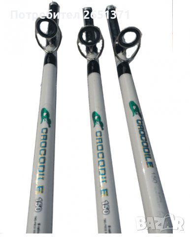 Въдица от фибростъкло Crocodile с резба, подходяща за лодка, кльонк - 2,10 м., снимка 5 - Въдици - 38433717